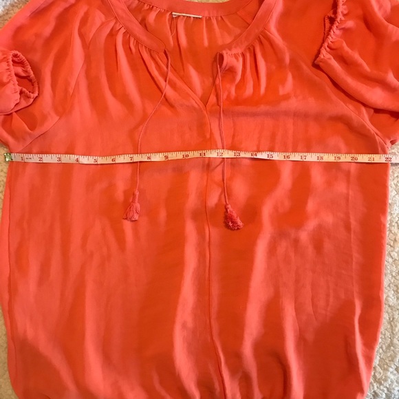 🔴4 for 25🔴 Coral Lightweight Boho Top - Picture 4 of 6